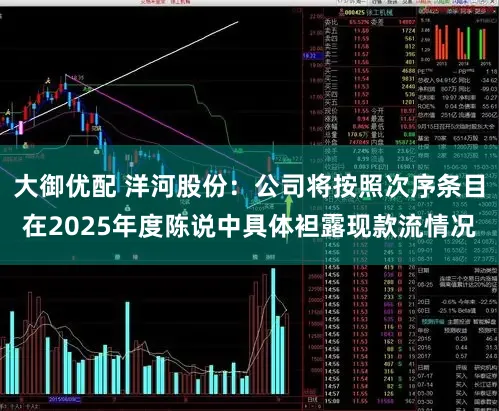 大御优配 洋河股份：公司将按照次序条目在2025年度陈说中具体袒露现款流情况
