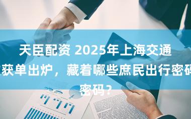 天臣配资 2025年上海交通收获单出炉,藏着哪些庶民出行密码?
